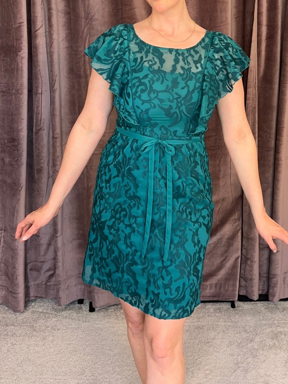Gorgeous Teal Moulinette Soeurs Anthropologie Dress
